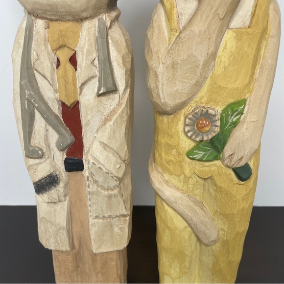 Vintage James Haddon Cat Sculpture Set of 2 - Picture 9 of 13